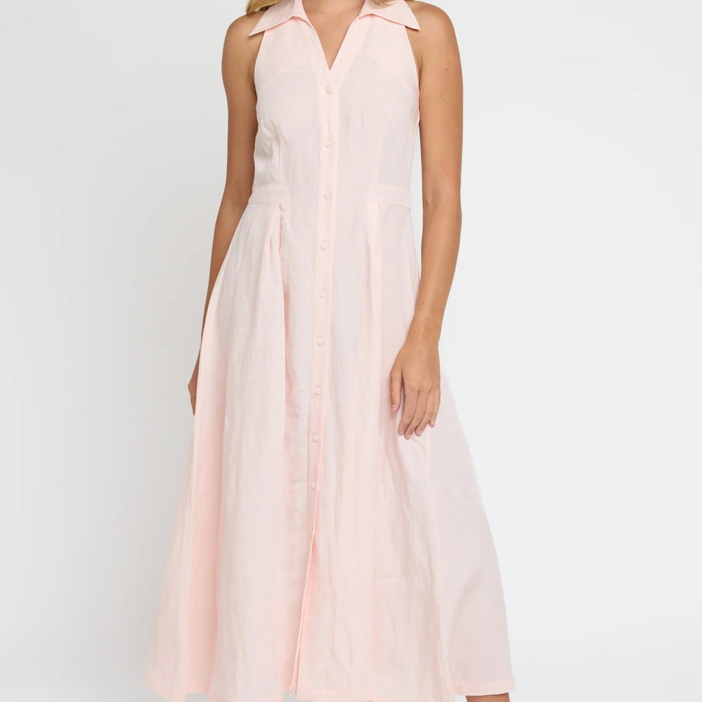 Halter Neck Collared Dress