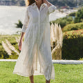 Long Cut Out Shirt Dress