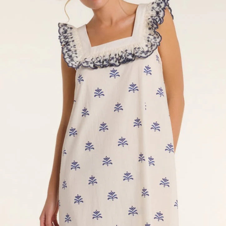 Square Neck Sleeveless Midi Dress